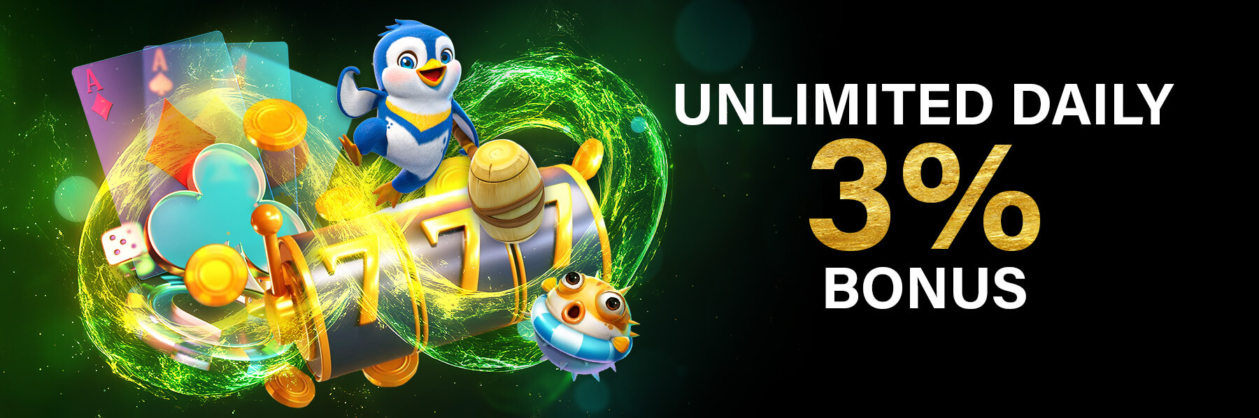 Unlimited Daily 3% Bonus