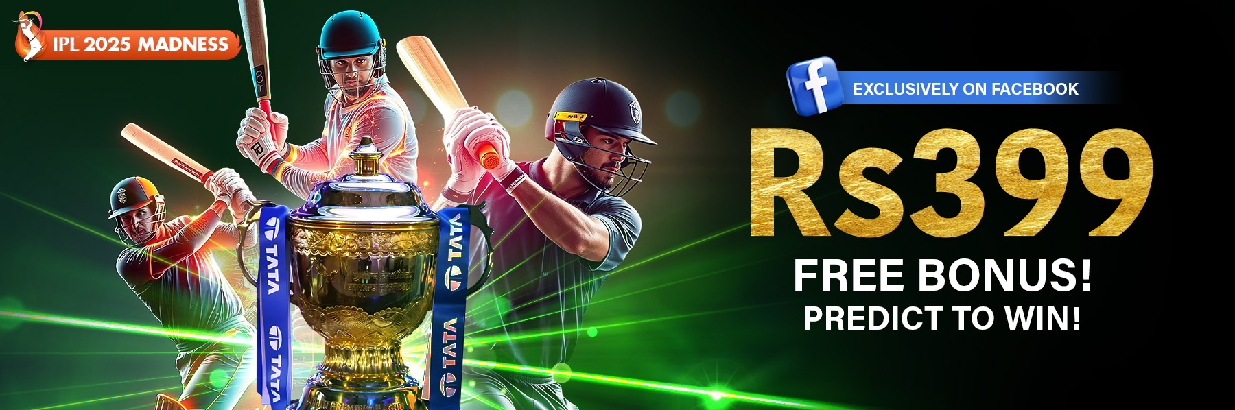 Win Rs399 Free Bonus! Predict The Winner Now!