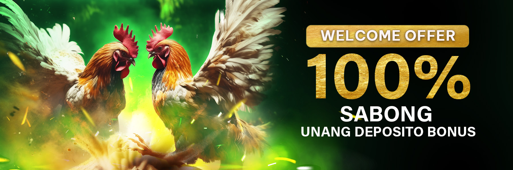 100% Sabong First Deposit Bonus