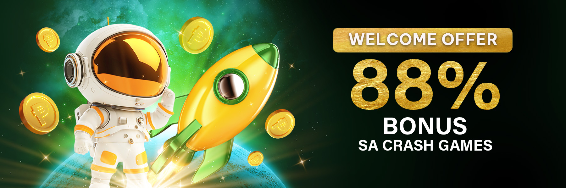 88% Crash Games Welcome Bonus